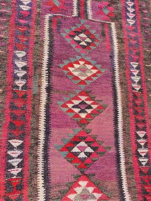 Vintage Turkish Kilim Flat Runner-YMM-1062181