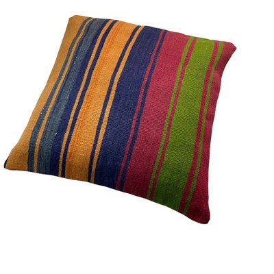 Vintage Turkish Meditation Kilim Pillow Cover-AIV-1128958