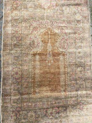 Vintage Turkish Silk Kayseri Rug-YMM-1214693