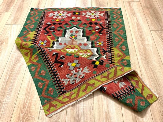 Vintage Turkish Traditional Wool Kilim Rug-AIV-1341081