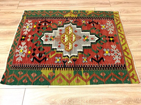 Vintage Turkish Traditional Wool Kilim Rug-AIV-1341081