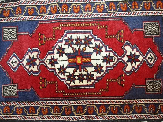 Vintage Turkish Yastik Carpet, 1960s-JZV-952460