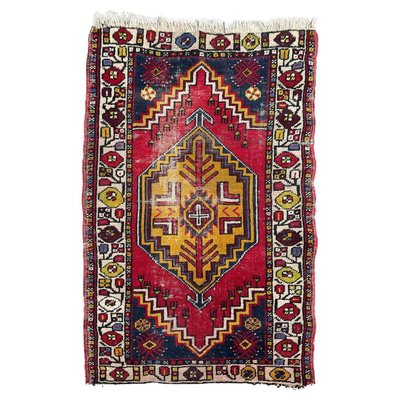 Vintage Turkish Yastik Rug, 1930s-YMM-2026642