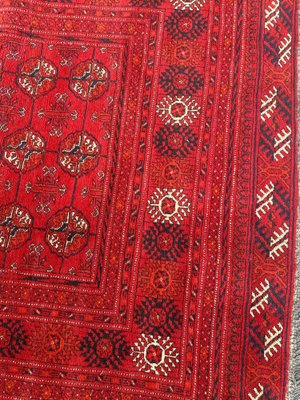 Vintage Turkmen Afghan Bokhara Design Runner-YMM-1062068