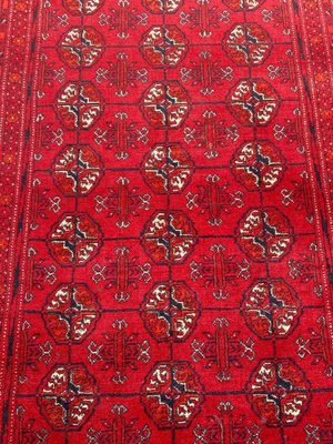 Vintage Turkmen Afghan Bokhara Design Runner-YMM-1062068