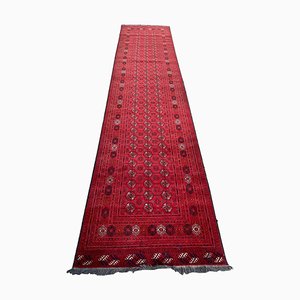 Vintage Turkmen Afghan Bokhara Design Runner-YMM-1062068