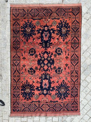 Vintage Turkmen Afghan Rug, 1980s-YMM-1725963