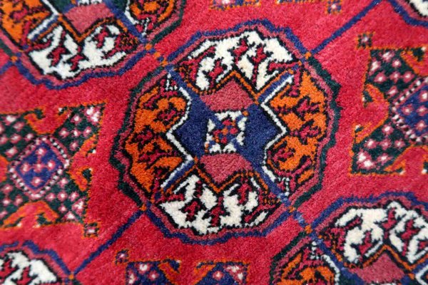 Vintage Turkmen Handmade Tekke Rug, 1960s-JZV-1367123