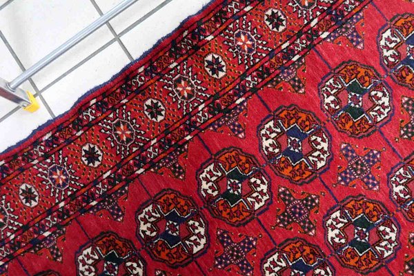 Vintage Turkmen Handmade Tekke Rug, 1960s-JZV-1367123