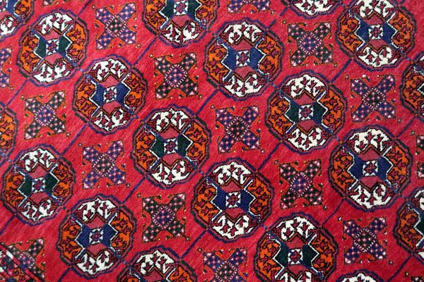 Vintage Turkmen Handmade Tekke Rug, 1960s-JZV-1367123