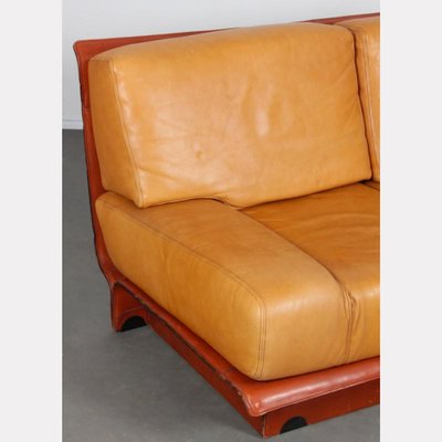 Vintage Two-Seater Leather Sofa by Gérard Guermonprez, 1970s-DAD-1747956