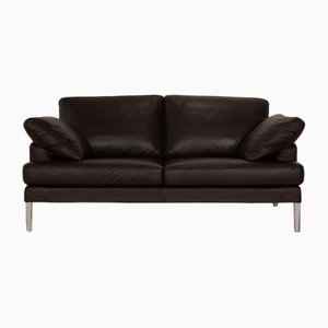 Vintage Two-Seater Sofa in Brown Leather-RQW-1763774