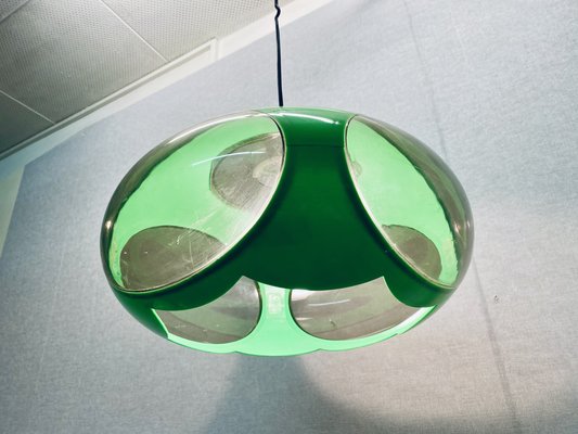 Vintage UFO Ceilings Lamp in Green from Massive Belgium, 1970s-PYR-1808135