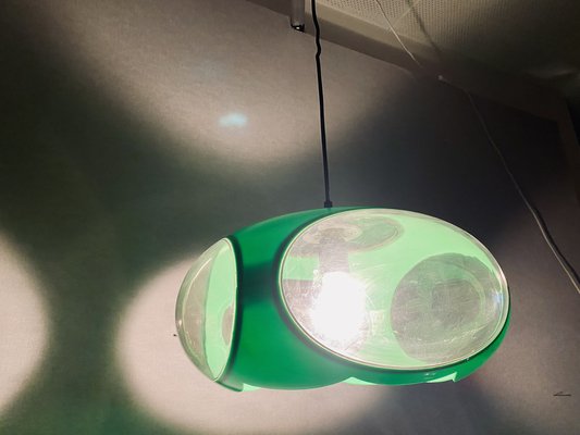 Vintage UFO Ceilings Lamp in Green from Massive Belgium, 1970s-PYR-1808135