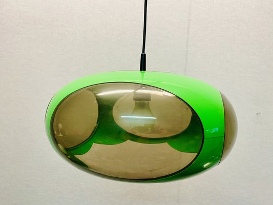 Vintage UFO Ceilings Lamp in Green from Massive Belgium, 1970s-PYR-1808135