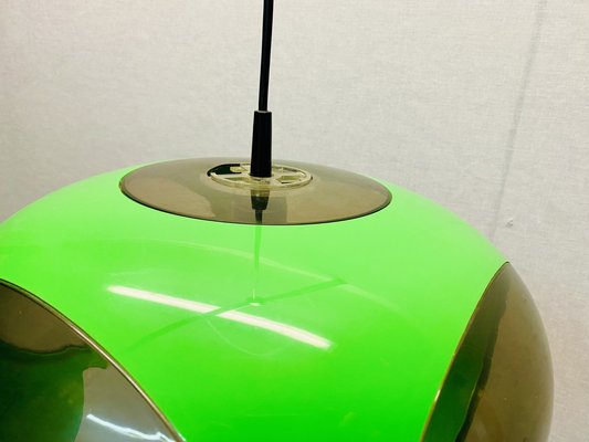 Vintage UFO Ceilings Lamp in Green from Massive Belgium, 1970s-PYR-1808135