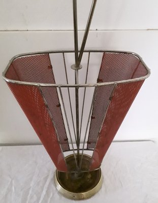 Vintage Umbrella Stand with Chromed Steel Frame, 1960s-HOI-828385