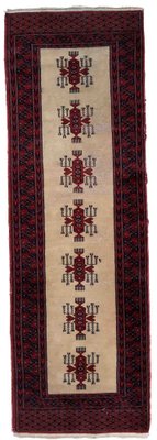 Vintage Uzbek Bukhara Runner Rug, 1960s-JZV-1352638