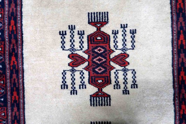 Vintage Uzbek Bukhara Runner Rug, 1960s-JZV-1352638