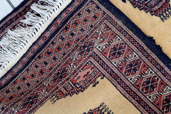 Vintage Uzbek Bukhara Runner Rug, 1970s-JZV-1384312