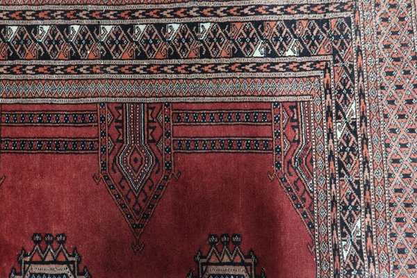 Vintage Uzbek Handmade Bukhara Rug, 1960s-JZV-1703308