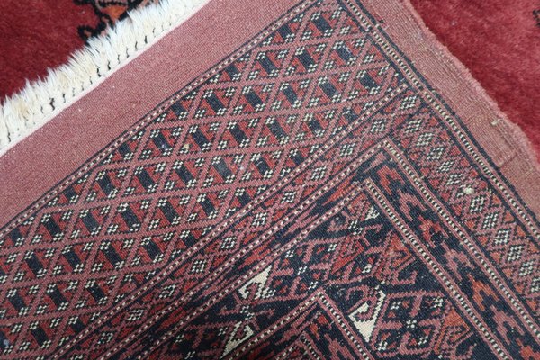 Vintage Uzbek Handmade Bukhara Rug, 1960s-JZV-1703308