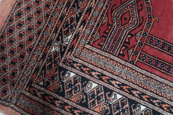 Vintage Uzbek Handmade Bukhara Rug, 1960s-JZV-1703308