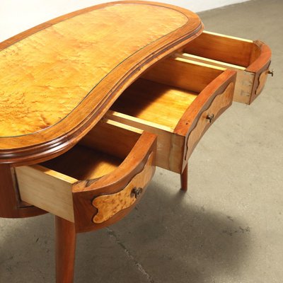 Vintage Vanity Table in Mahogany Veneer, Italy, 1950s-VMM-1785911