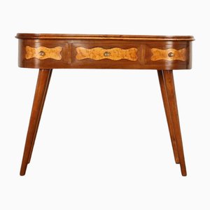 Vintage Vanity Table in Mahogany Veneer, Italy, 1950s-VMM-1785911