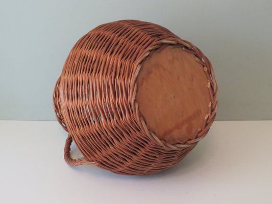 Vintage Vase in Wicker, France, 1960s-UKG-1377486