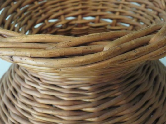 Vintage Vase in Wicker, France, 1960s-UKG-1377486