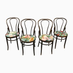 Vintage Velvet No. 18 Dining Chairs by Michael Thonet, Set of 4-HGJ-1251274