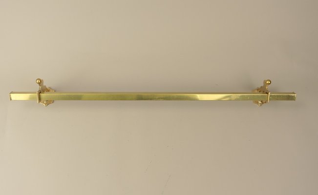 Vintage Viennese Brass Hand Towel Holder, 1920s-KDB-1798318