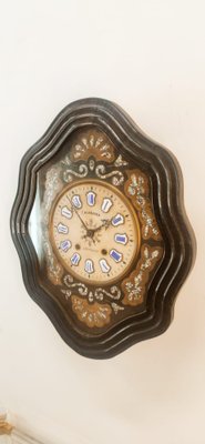 Vintage Wall Clock in Wood-QLH-1742572