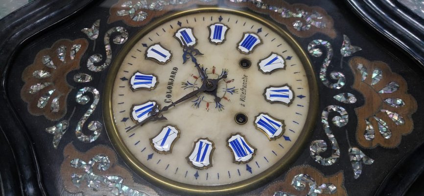 Vintage Wall Clock in Wood-QLH-1742572