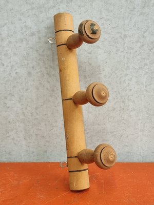 Vintage Wall Coat Rack in Faux Bamboo, 1920s-IFQ-2017495