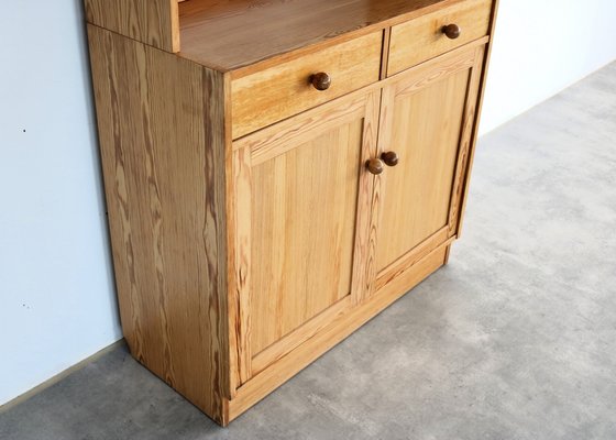 Vintage Wall Cupboard in Pine, Sweden, 1970s-FUN-1740271