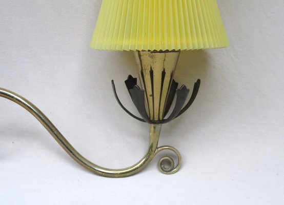 Vintage Wall Lamp in Brass, 1950s-EY-1342357