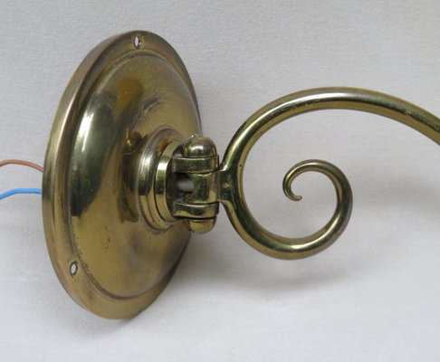 Vintage Wall Lamp in Brass, 1950s-EY-1342357