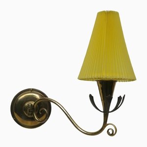 Vintage Wall Lamp in Brass, 1950s-EY-1342357