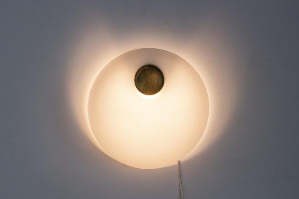 Vintage Wall Lamp in Opaline, 1970s-CEJ-1340991