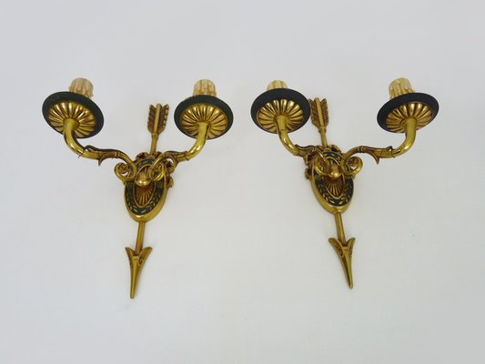 Vintage Wall Light in Bronze, 1920s-MZP-1815160