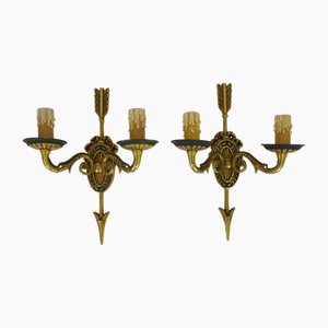 Vintage Wall Light in Bronze, 1920s-MZP-1815160