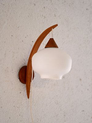 Vintage Wall Light with Opaline, 1960s-QWP-2042819