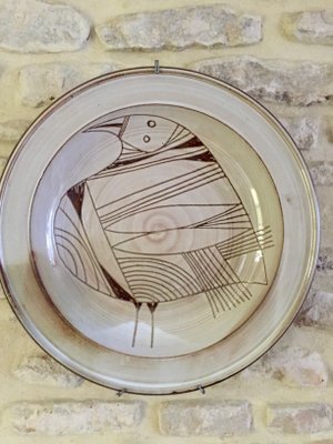 Vintage Wall Plate by Jacques Pouchain, 1950s-EVQ-2040203