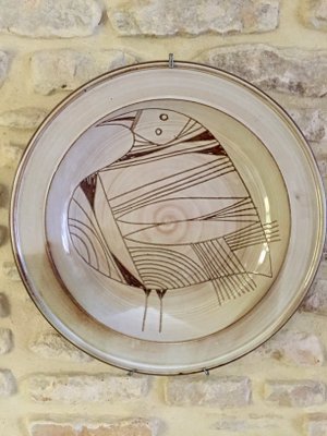 Vintage Wall Plate by Jacques Pouchain, 1950s-EVQ-2040203