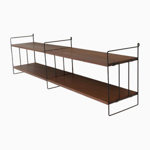 Vintage Wall Unit in Wood & Metal-OKG-1719056