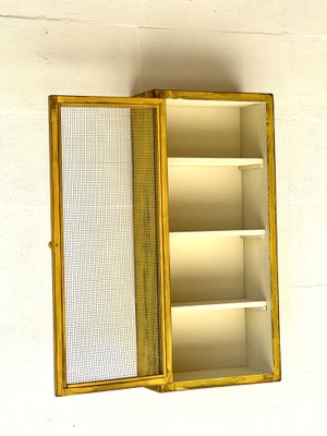 Vintage Wall Unit with Meshwire-ALG-1706780