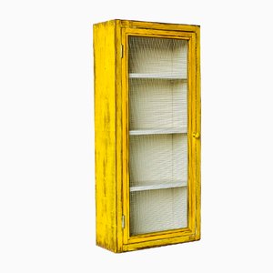 Vintage Wall Unit with Meshwire-ALG-1706780