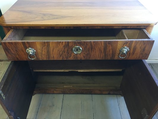 Vintage Walnut Biedermeier Commode-RVU-1034472